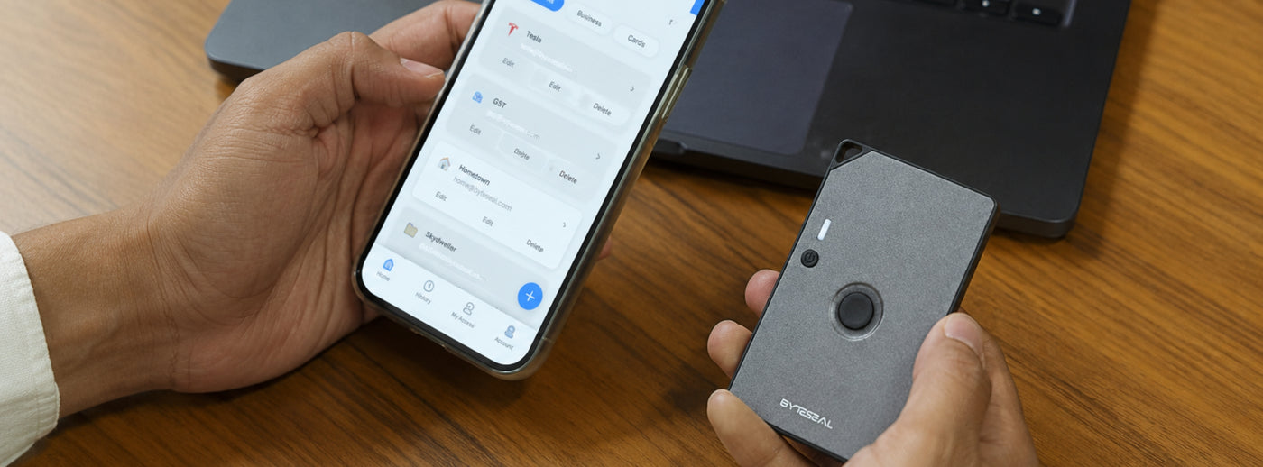 ByteSeal — the biometric credit card vault
