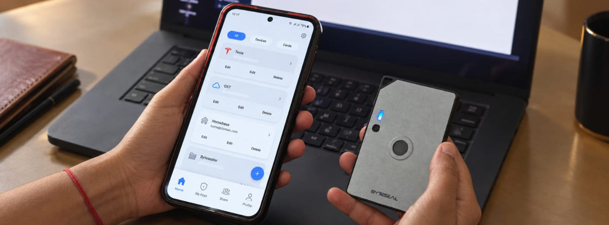 ByteSeal — the biometric credit card vault