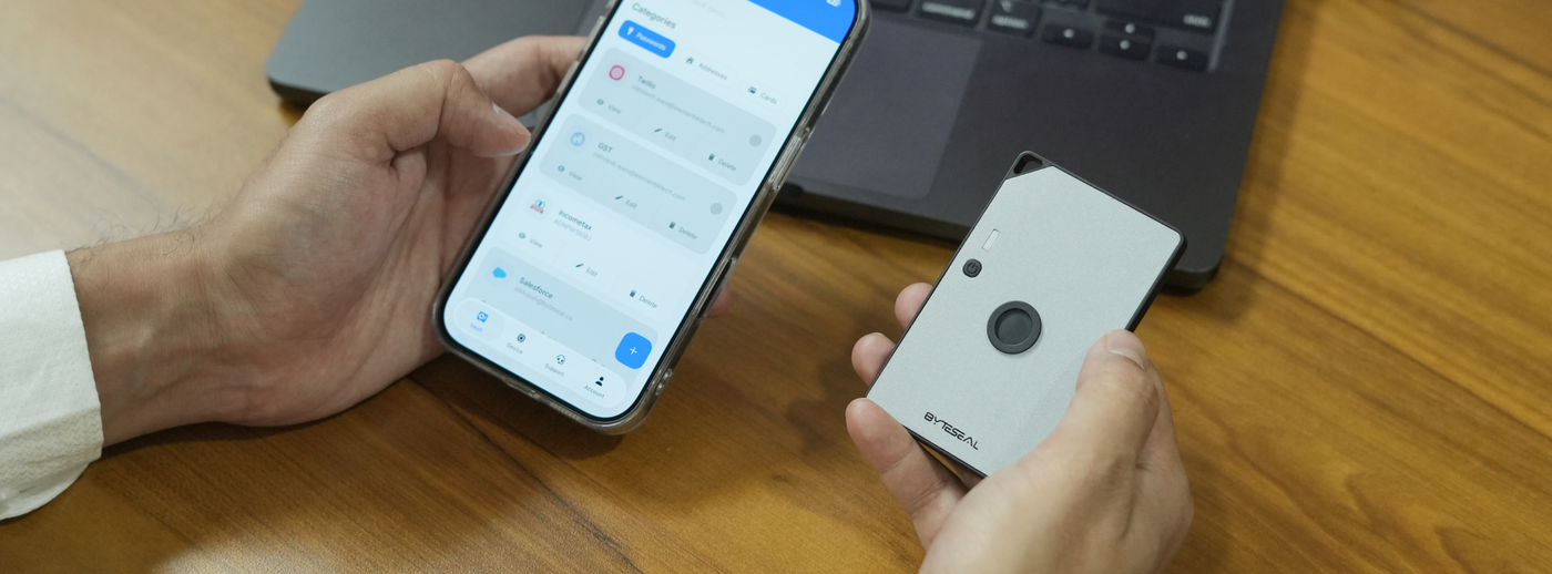 ByteSeal — the biometric credit card vault